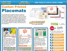 Tablet Screenshot of customprintedplacemats.com